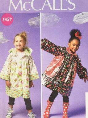 McCALL'S M6692 Girls Coats & Raincoats Sizes 2-3-4-5